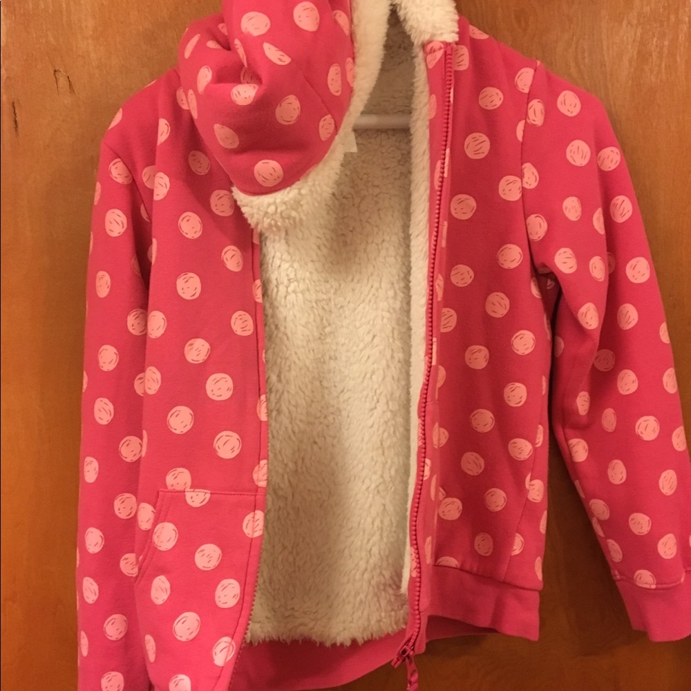 Girls Youth Pink Zip Up Hoodie