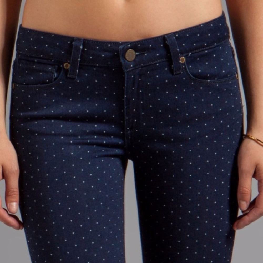 Paige Denim Verdugo ankle Jean in pin dot Sz