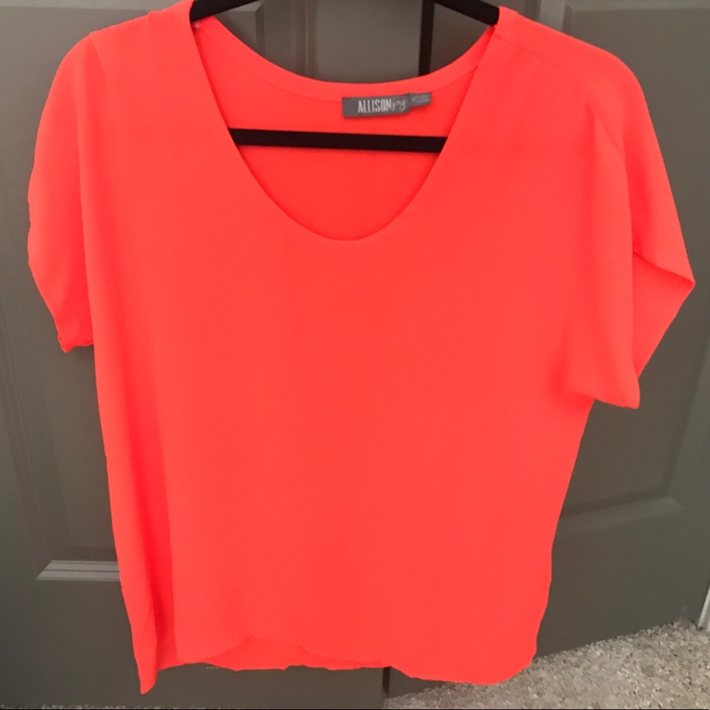 Allison Joy Bright Orange Blouse