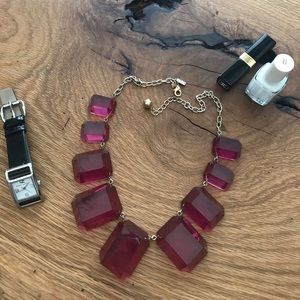 Kate Spade pink lucite necklace
