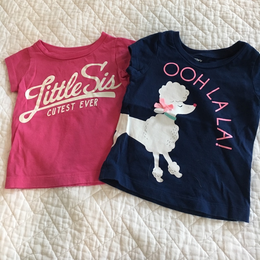 Two tees from Carter's, size 12M
