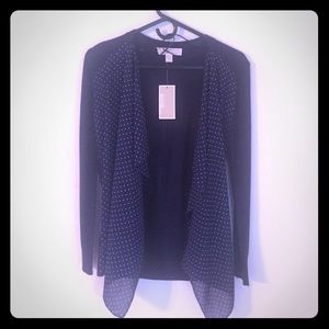 Michael Kors True Navy Cardigan -- NWT
