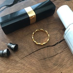 Kate Spade gold scallop ring