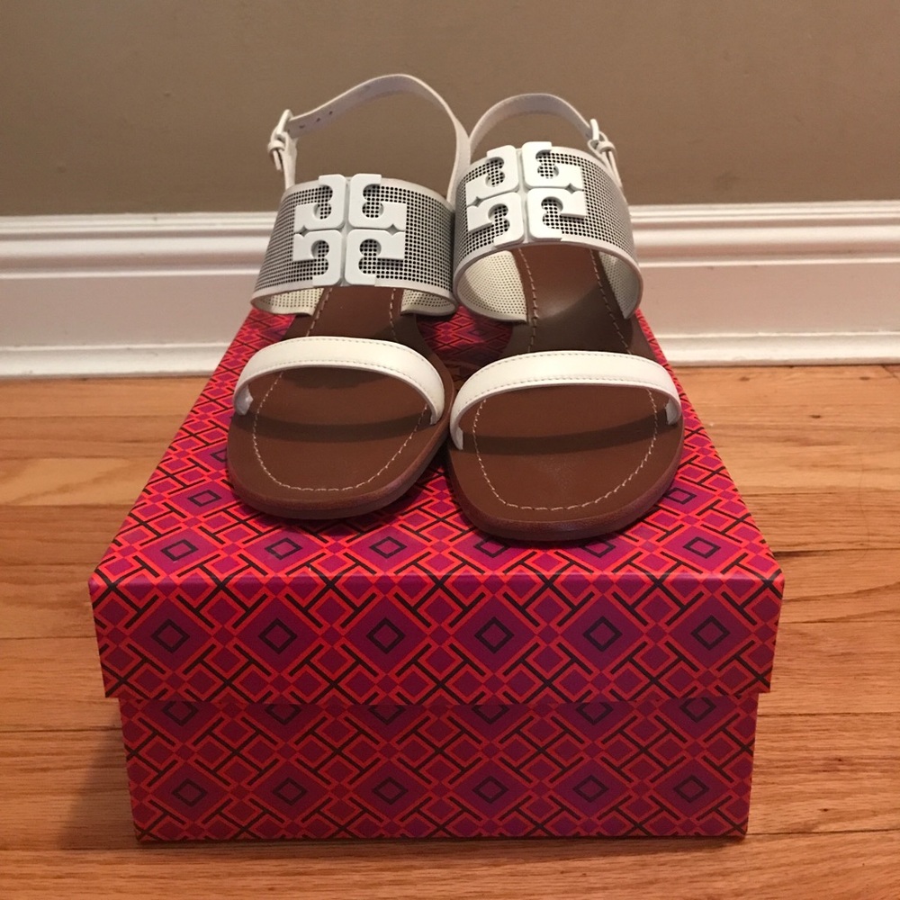 Tory Burch Lowell Perforated Sandal (NWT)