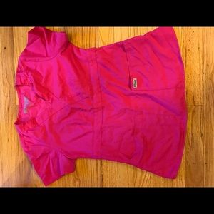 Greys anatomy pink scrub top