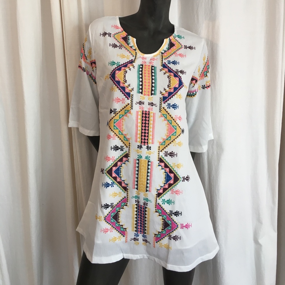✨🌸 Printed colorful bohemian tunic dress!!!