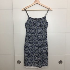 Roxy Batik Pattern Shift/Sundress with Eyelet Trim