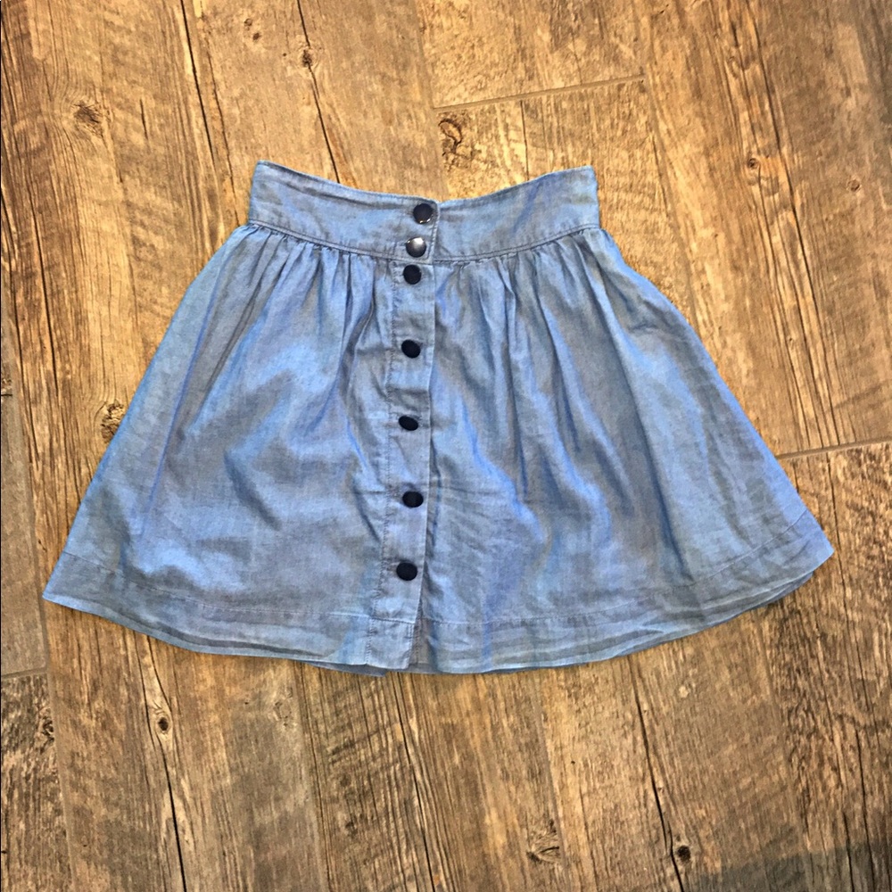 Divided: Denim button up skirt.