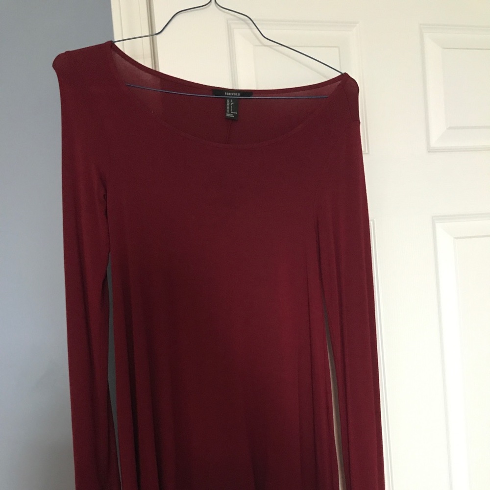 Forever 21 dark red dress