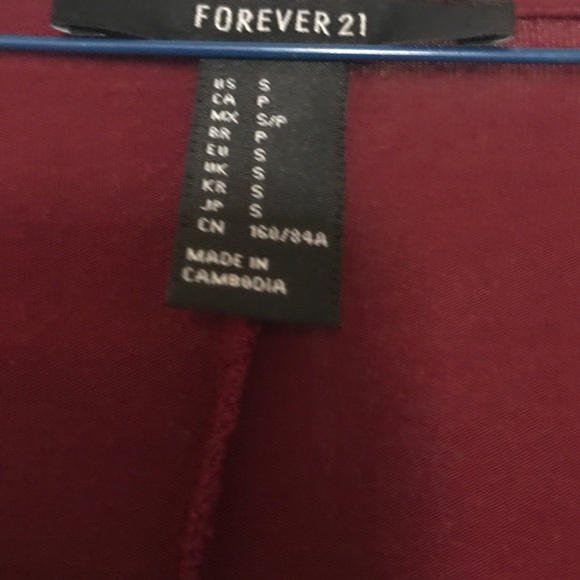 Forever 21 dark red dress - Picture 2 of 2