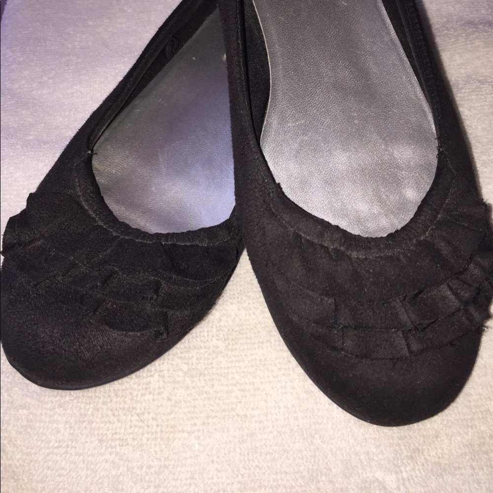 Black Suede Flats