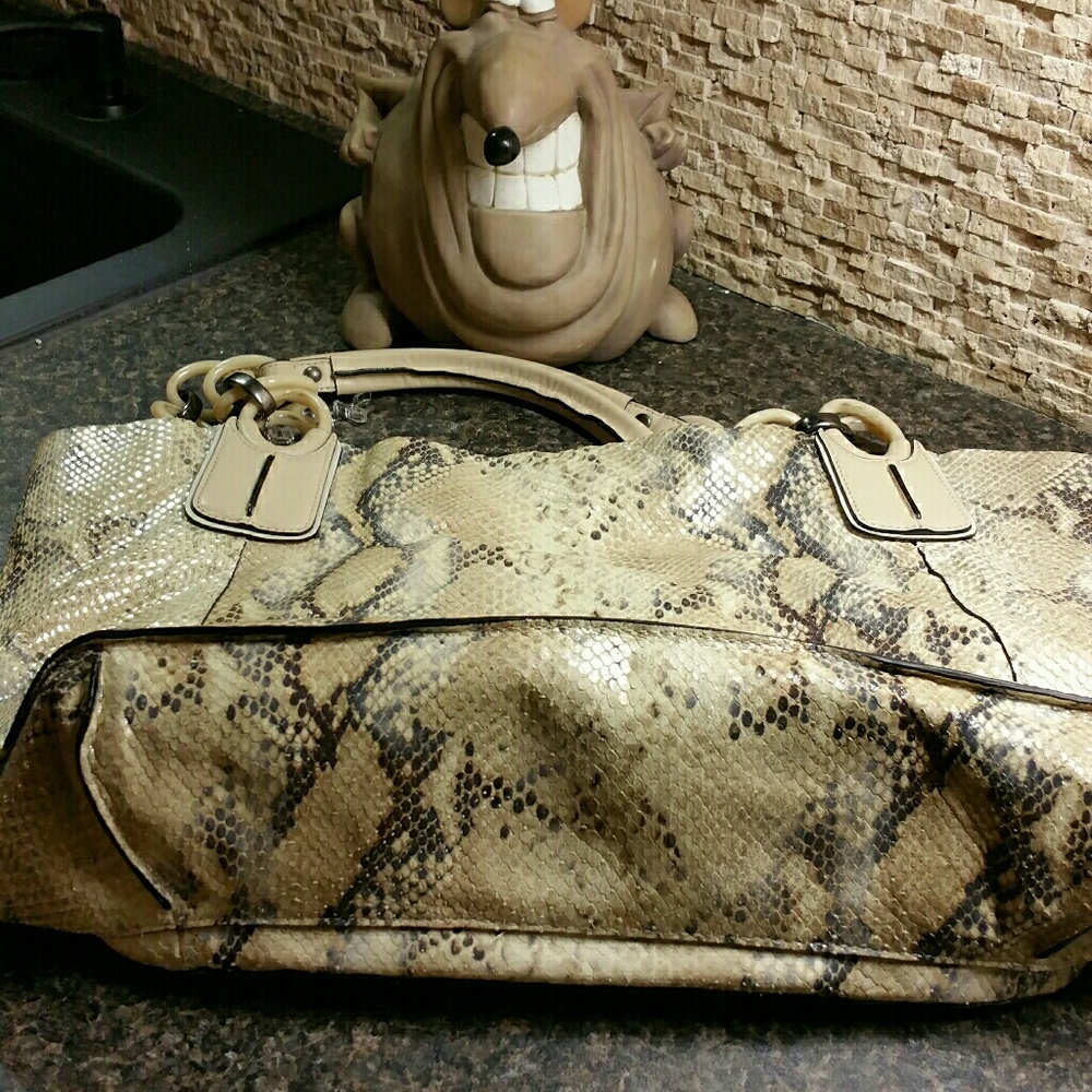 Coach Kristin Embossed Python large bag - Picture 3 of 6
