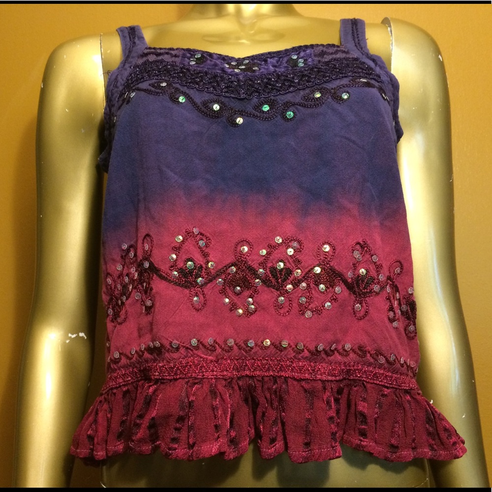 Tie dye sparkly shirt