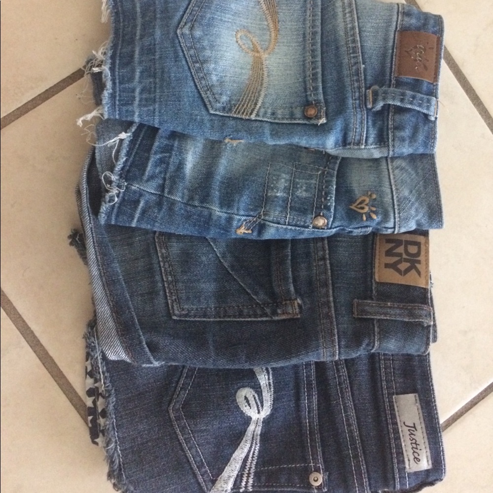 Girls short jeans for closet clean sale