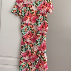 Pink blush maternity dress