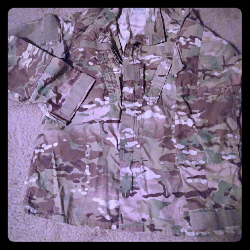 Military issue ACU coat multi-cam