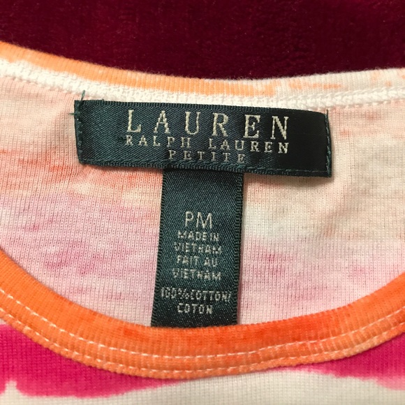 Ralph Lauren Petite T-shirt, paint-brush stripe PM - Picture 3 of 6