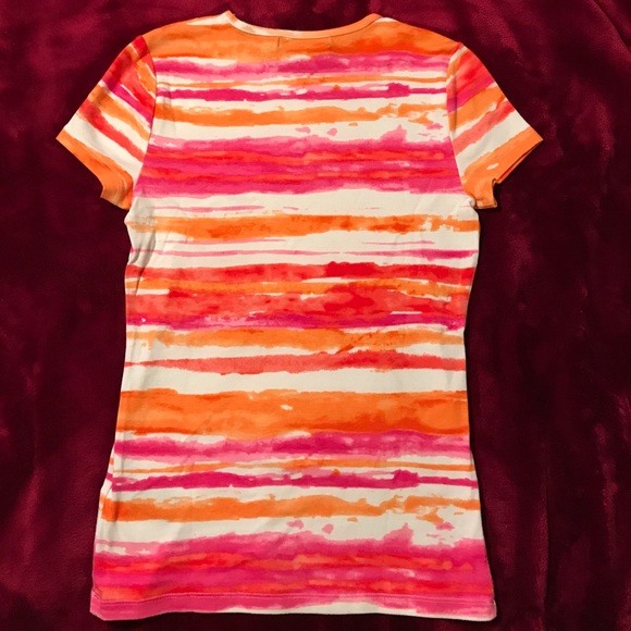 Ralph Lauren Petite T-shirt, paint-brush stripe PM - Picture 4 of 6