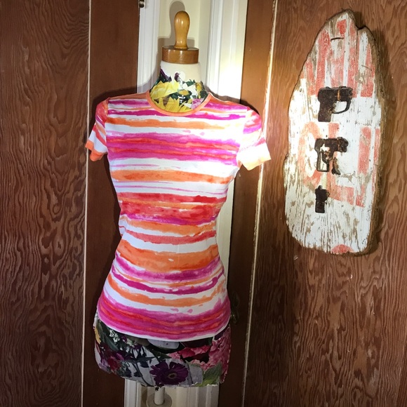 Ralph Lauren Petite T-shirt, paint-brush stripe PM - Picture 5 of 6