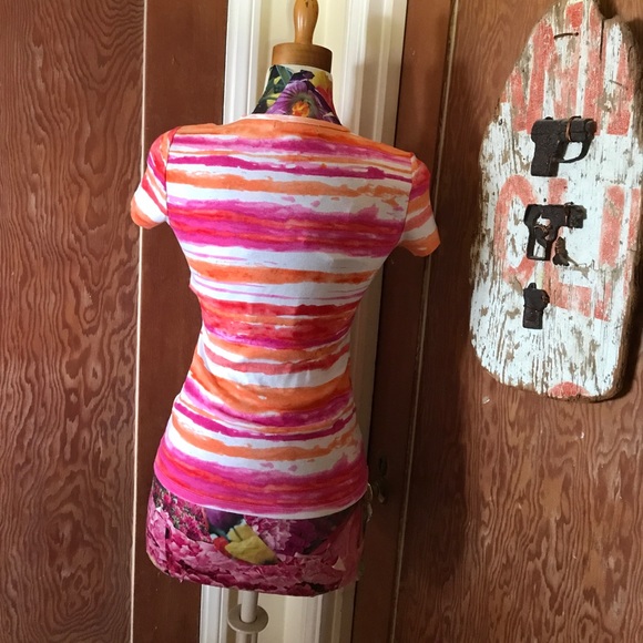 Ralph Lauren Petite T-shirt, paint-brush stripe PM - Picture 6 of 6