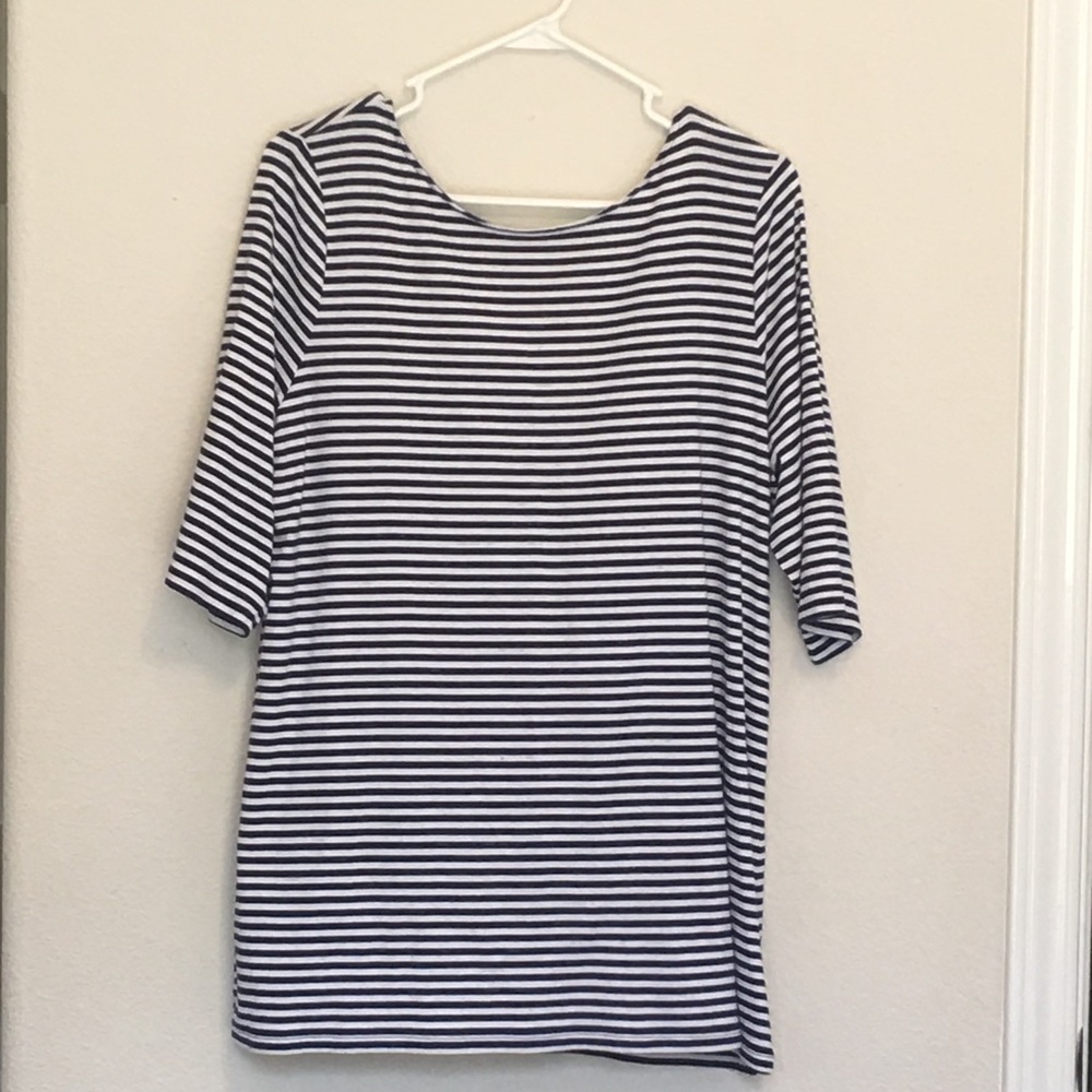 Old Navy scoop back striped top
