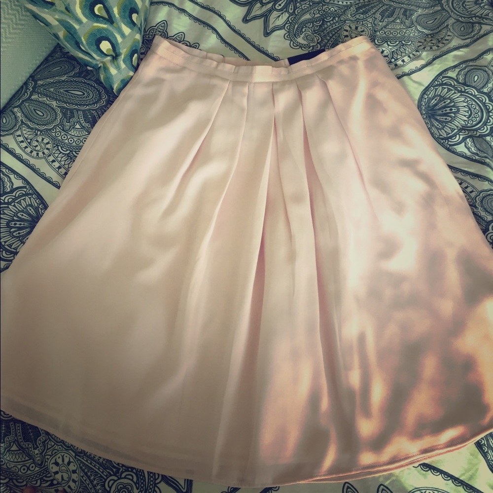Banana Republic Blush Chiffon Skirt 6 NWT