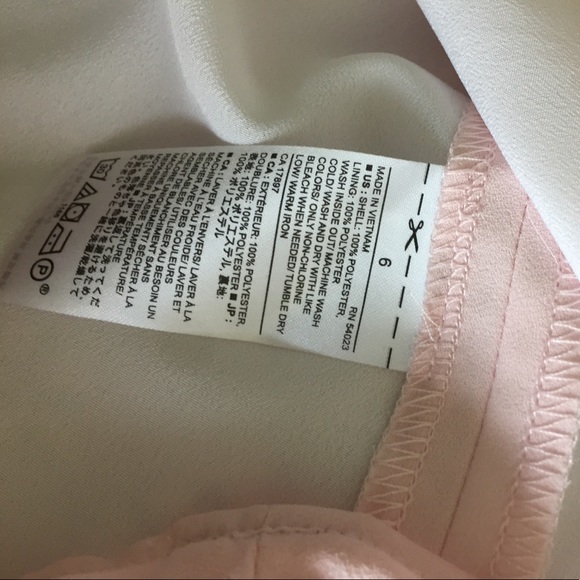 Banana Republic Blush Chiffon Skirt 6 NWT - Picture 4 of 4