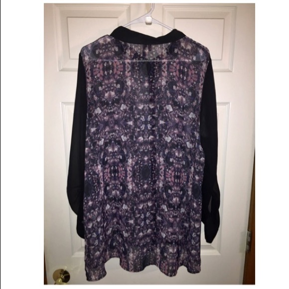 Maurices Sheer Print Tunic Top - Picture 2 of 3