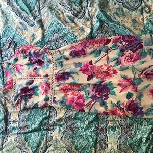 Floral maxi dress with cutout detail