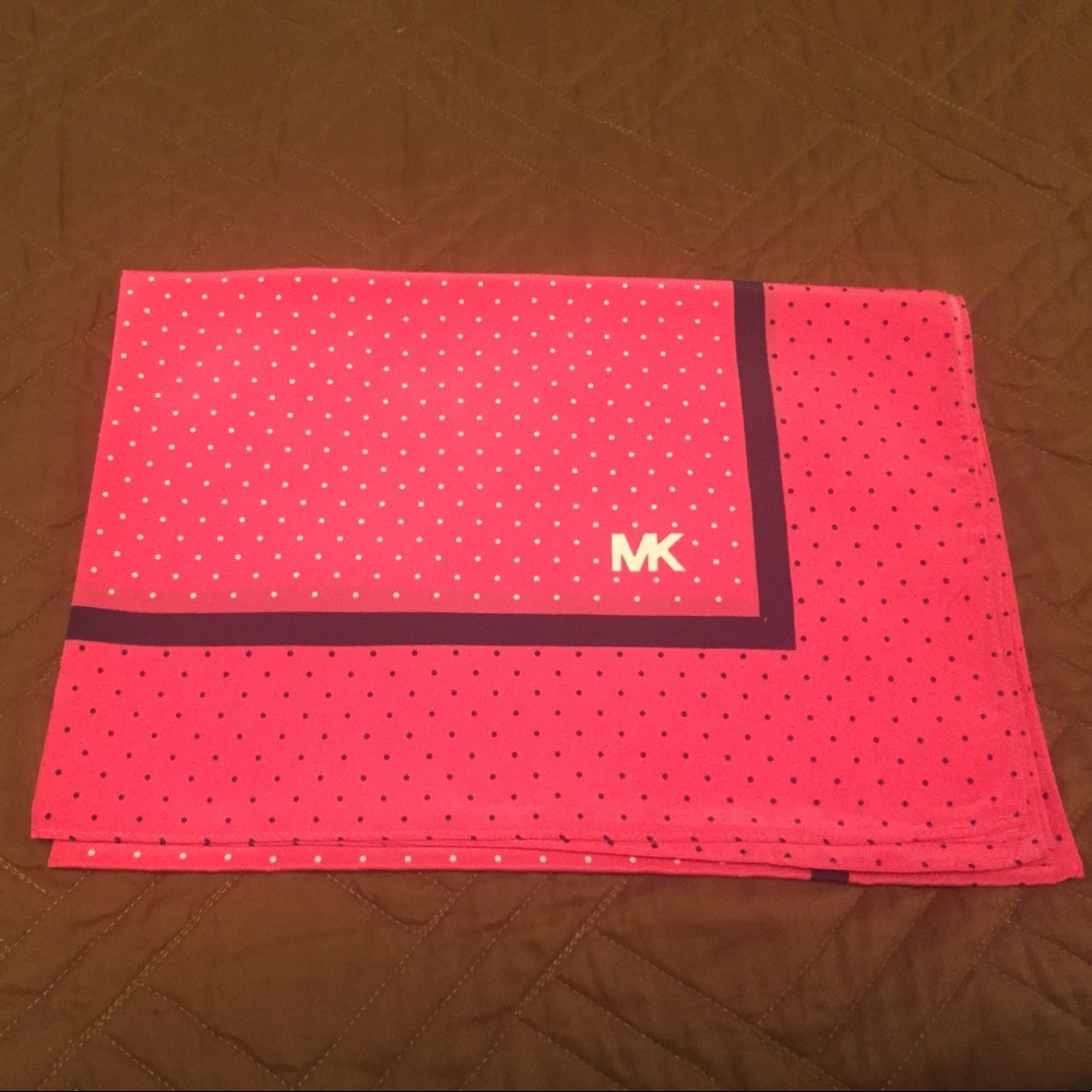 Michael Kors Tiny Dot Scarf in Pink -- NWT
