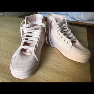 Vans SK8-hi mono canvas peach blush, US women 6.5