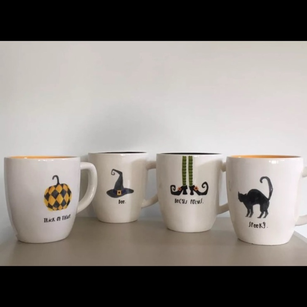 Rae dunn Halloween mugs