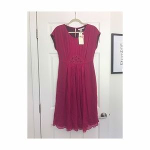 Boden bohemian fuchsia dress