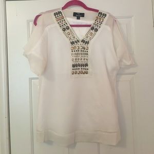 Dennis Basso white top