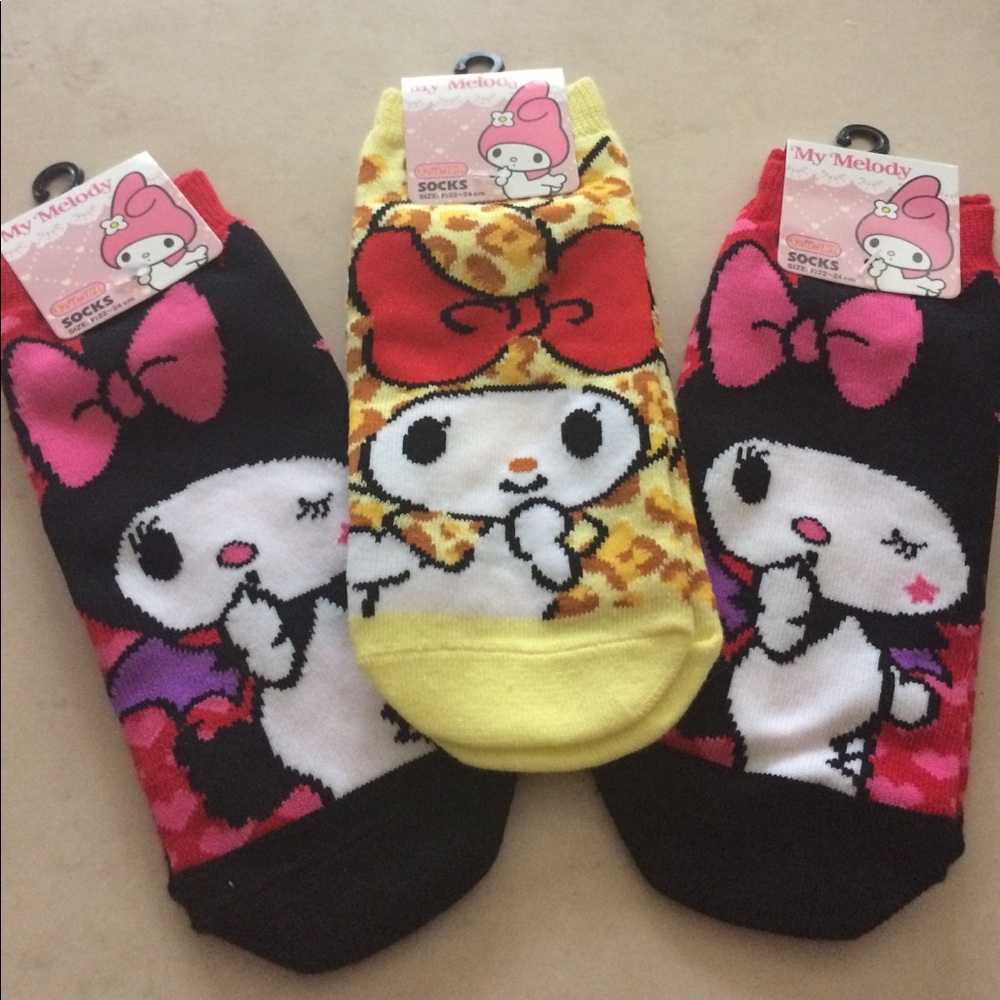 Kawaii short socks size woman 5-7