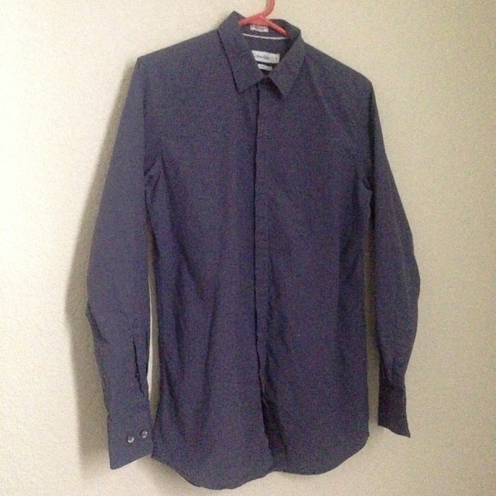 Calvin Klein Men's Long Sleeve Button Down