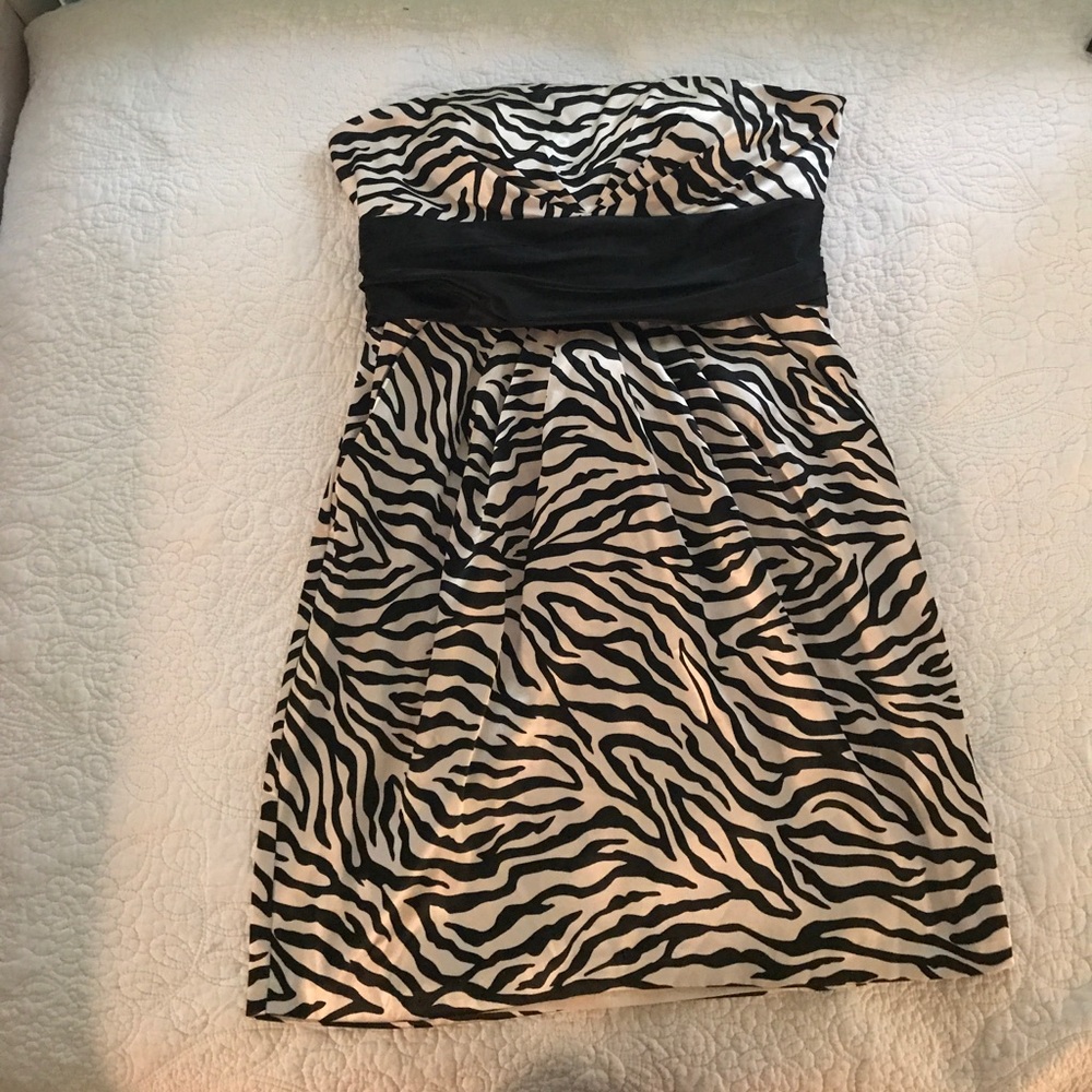 Zebra cocktail dress