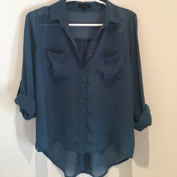 Tops - Sheer Button Down