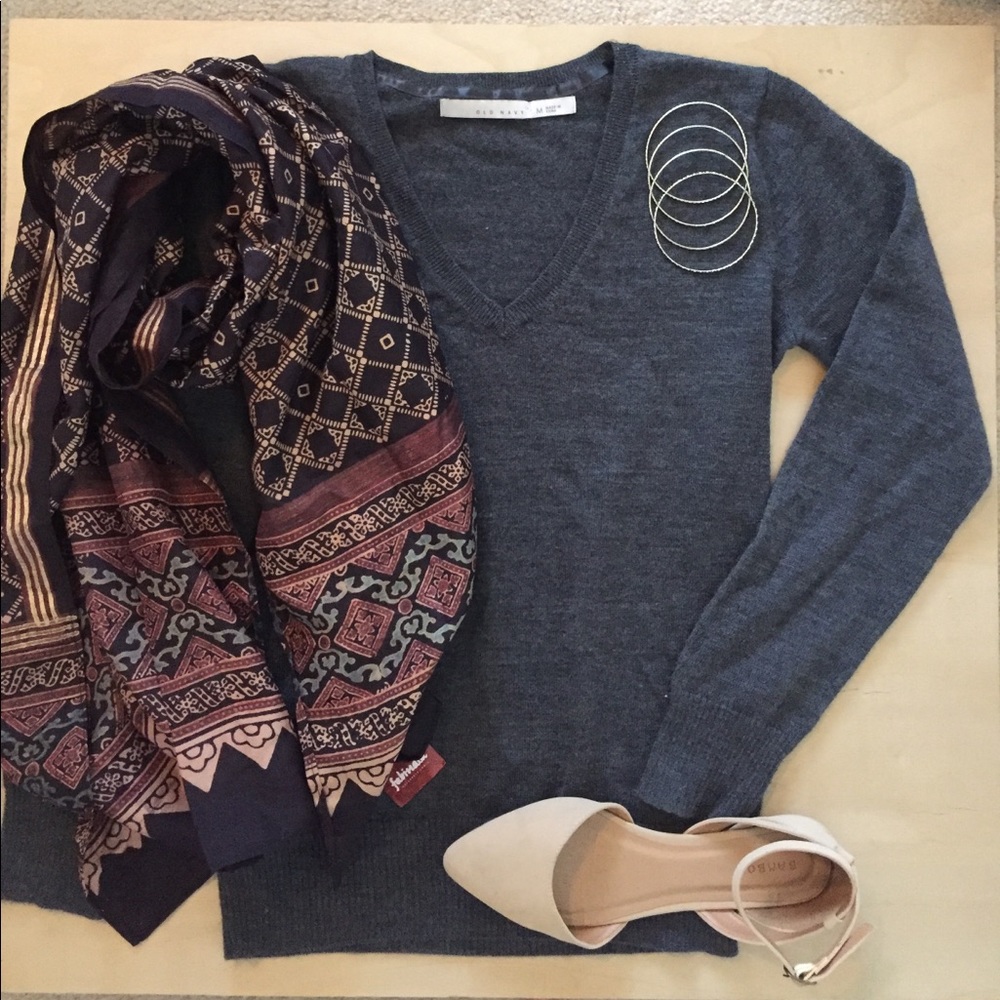 Soft Grey Layering Sweater