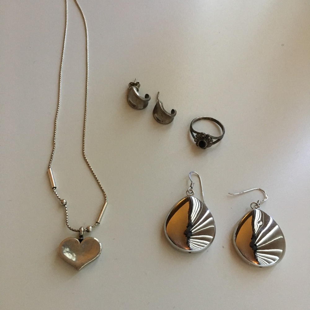 Silver jewelry bundle