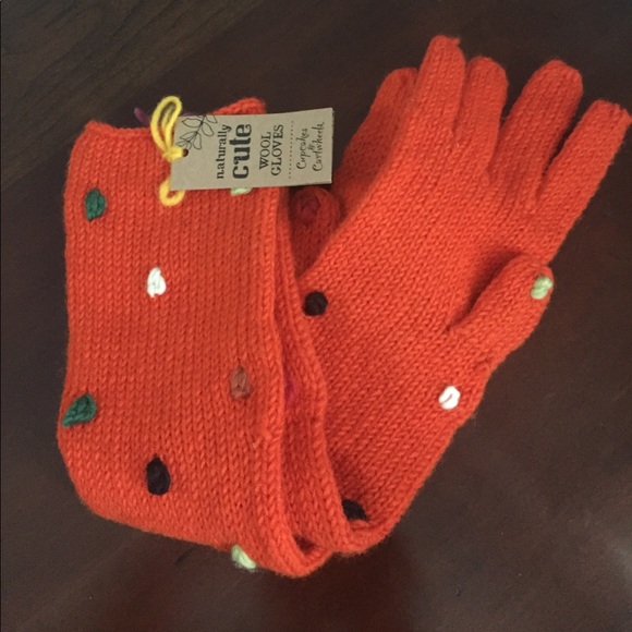 Cupcakes And Cartwheels Orange Long Gloves Cupcakes And Cartwheels Orange Long Gloves