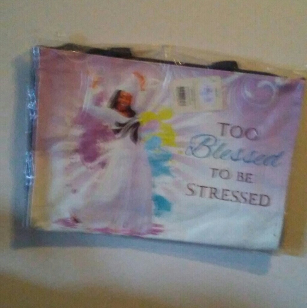 (New) Too Blessed To Be Stressed Handbag