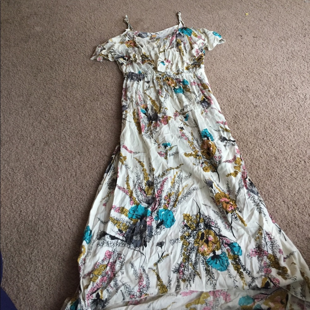 Long floral maxi dress