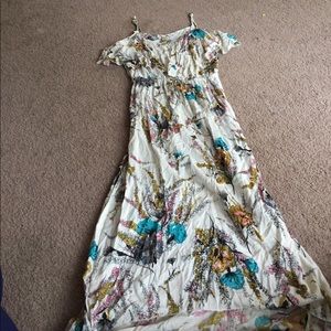 Long floral maxi dress