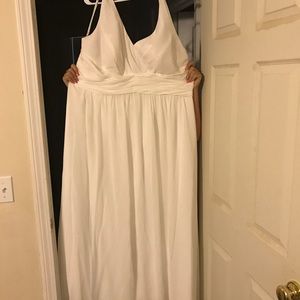 White Plus Size Wedding Dress