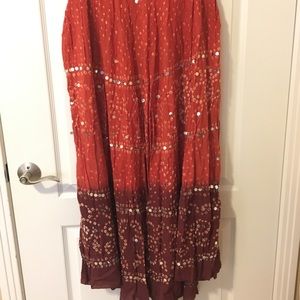 Awesome long hippie boho skirt