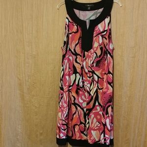 Style & Co Pink and Black Mod Dress