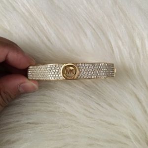 Michael Kors Fulton Pave Hinge Bangle