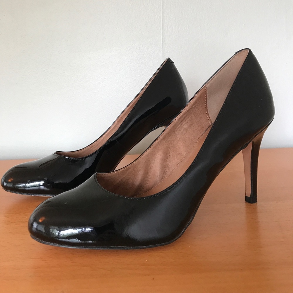 Corso Como Black Patent Leather Heels
