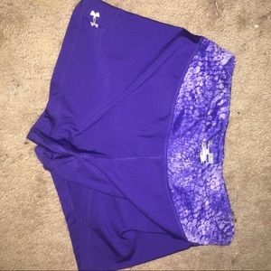 Purple Under armour spandex